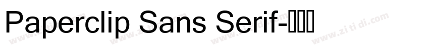 Paperclip Sans Serif字体转换